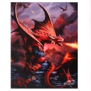 Large Fire Dragon Canvas - Anne Stokes